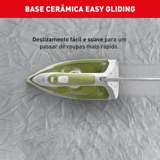 Ferro a Vapor Ecogliss com Base Cerâmica e Modo ECO FEC2 127V por 0,00 à vista no boleto/pix ou parcele em até 1x sem juros. Compre na loja Mundomax!