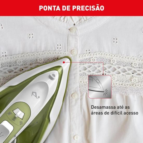 Ferro a Vapor Ecogliss com Base Cerâmica e Modo ECO FEC2 127V por 0,00 à vista no boleto/pix ou parcele em até 1x sem juros. Compre na loja Mundomax!