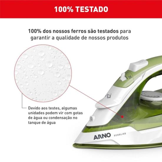 Ferro a Vapor Ecogliss com Base Cerâmica e Modo ECO FEC2 127V por 0,00 à vista no boleto/pix ou parcele em até 1x sem juros. Compre na loja Mundomax!