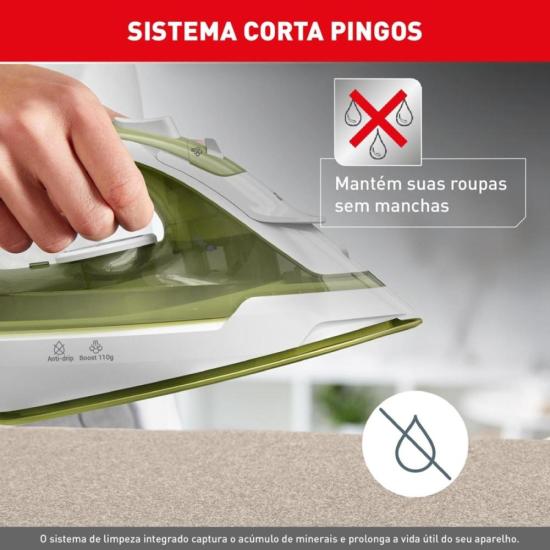 Ferro a Vapor Ecogliss com Base Cerâmica e Modo ECO FEC2 220V por 0,00 à vista no boleto/pix ou parcele em até 1x sem juros. Compre na loja Mundomax!