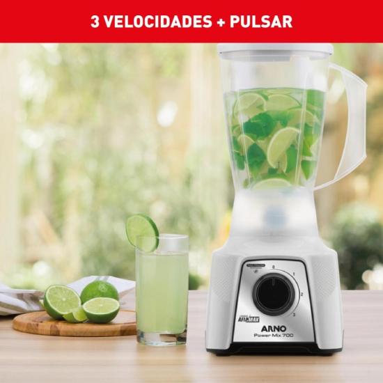 Liquidificador Arno Power Mix LQ12 700W Branco 220V por 0,00 à vista no boleto/pix ou parcele em até 1x sem juros. Compre na loja Mundomax!