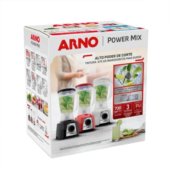 Liquidificador Arno Power Mix LQ12 700W Branco 220V por 0,00 à vista no boleto/pix ou parcele em até 1x sem juros. Compre na loja Mundomax!