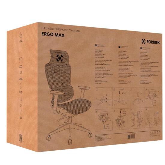 Cadeira Ergonômica Fortrek Ergo Max Full Mesh Braço 360 por 2.132,93 à vista no boleto/pix ou parcele em até 12x sem juros. Compre na loja Fortrek!
