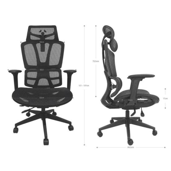 Cadeira Ergonômica Fortrek Ergo Max Full Mesh Braço 360 por 2.132,93 à vista no boleto/pix ou parcele em até 12x sem juros. Compre na loja Fortrek!