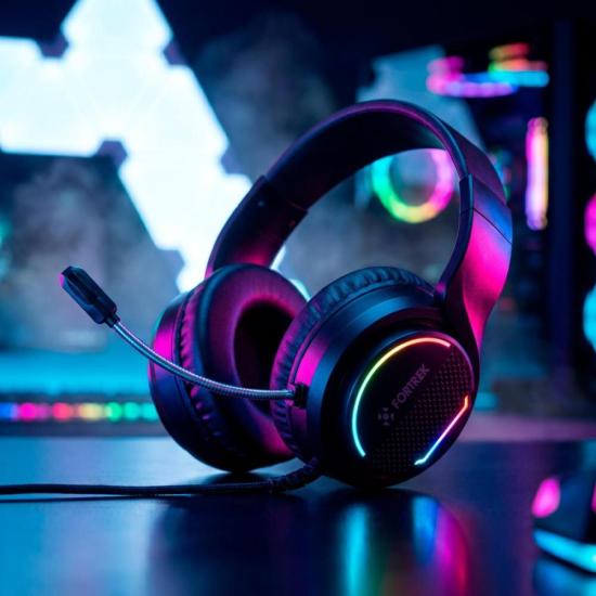 Headset Gamer Fortrek Bold Com Microfone por 0,00 à vista no boleto/pix ou parcele em até 1x sem juros. Compre na loja Fortrek!