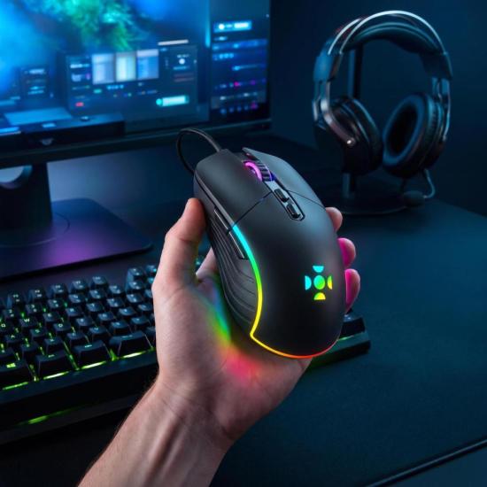 Mouse Gamer Fortrek Gunner Rainbow 3600 DPI Preto por 0,00 à vista no boleto/pix ou parcele em até 1x sem juros. Compre na loja Fortrek!
