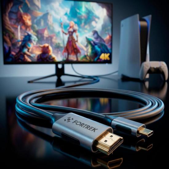 CABO USB-C P/HDMI FORTREK 4K-18C por 0,00 à vista no boleto/pix ou parcele em até 1x sem juros. Compre na loja Mundomax!