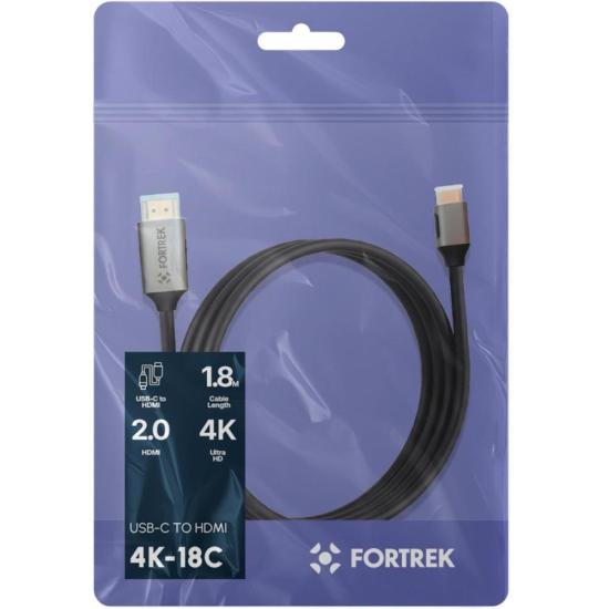 CABO USB-C P/HDMI FORTREK 4K-18C por 0,00 à vista no boleto/pix ou parcele em até 1x sem juros. Compre na loja Mundomax!