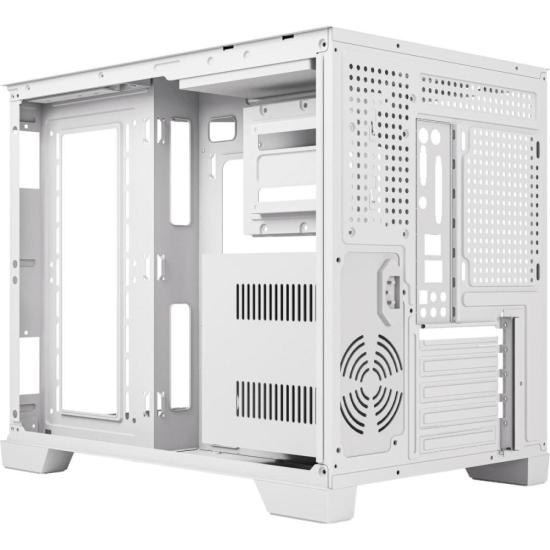 Gabinete Gamer Fortrek Prysm Angular OTX Aquário Branco por 0,00 à vista no boleto/pix ou parcele em até 1x sem juros. Compre na loja Fortrek!