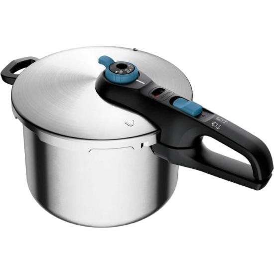 Panela de Pressão Rochedo Trendy Fechamento Externo Inox 6L por 0,00 à vista no boleto/pix ou parcele em até 1x sem juros. Compre na loja Mundomax!