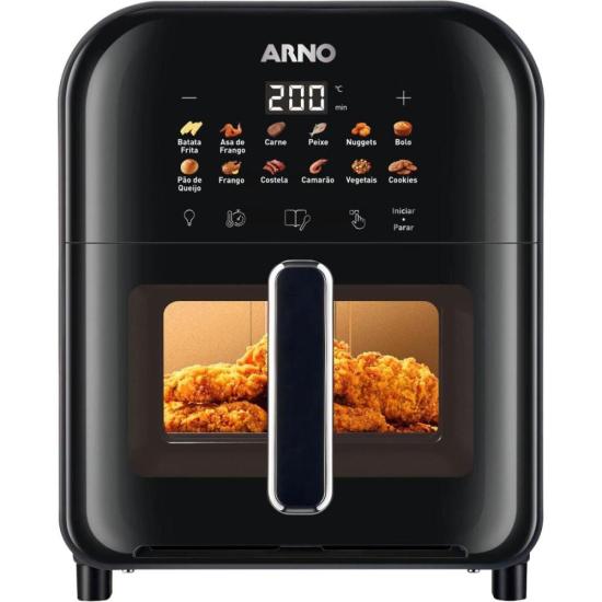 Fritadeira Air Fryer Arno Easy Fry Turbo 6L Preta AFI6 127V por 0,00 à vista no boleto/pix ou parcele em até 1x sem juros. Compre na loja Mundomax!
