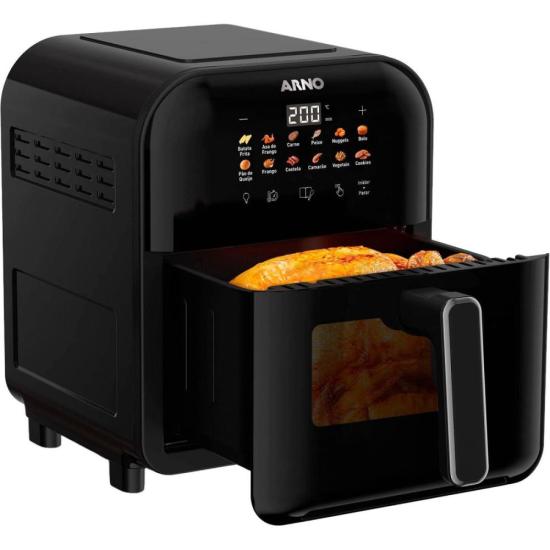 Fritadeira Air Fryer Arno Easy Fry Turbo 6L Preta AFI6 127V por 0,00 à vista no boleto/pix ou parcele em até 1x sem juros. Compre na loja Mundomax!