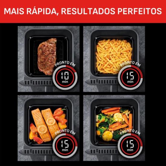 Fritadeira Air Fryer Arno Easy Fry Turbo 6L Preta AFI6 220V por 0,00 à vista no boleto/pix ou parcele em até 1x sem juros. Compre na loja Mundomax!