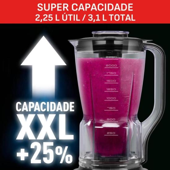 Liquidificador Arno Power Max XXL 2200W Preto 127V por 0,00 à vista no boleto/pix ou parcele em até 1x sem juros. Compre na loja Mundomax!