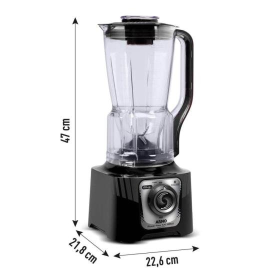 Liquidificador Arno Power Max XXL 2200W Preto 127V por 0,00 à vista no boleto/pix ou parcele em até 1x sem juros. Compre na loja Mundomax!