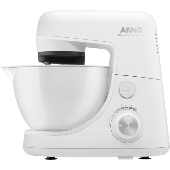 Batedeira Planetária Arno Nova Deluxe 270W Branca SX33 220V por 0,00 à vista no boleto/pix ou parcele em até 1x sem juros. Compre na loja Mundomax!