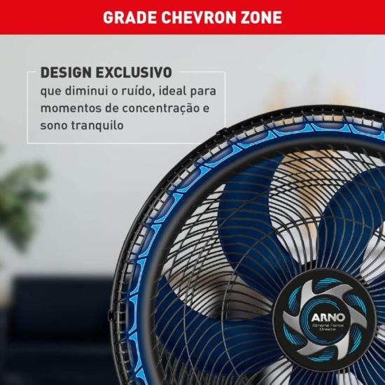 Ventilador de Mesa Arno Xtreme Force Breeze 50cm 6 Pás VB50 127V por 0,00 à vista no boleto/pix ou parcele em até 1x sem juros. Compre na loja Mundomax!
