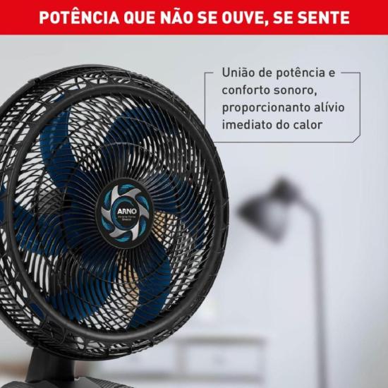 Ventilador de Mesa Arno Xtreme Force Breeze 50cm 6 Pás VB50 220V por 0,00 à vista no boleto/pix ou parcele em até 1x sem juros. Compre na loja Mundomax!