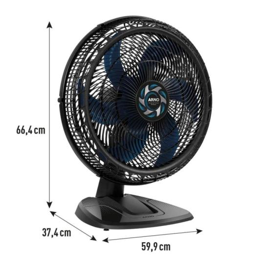 Ventilador de Mesa Arno Xtreme Force Breeze 50cm 6 Pás VB50 220V por 0,00 à vista no boleto/pix ou parcele em até 1x sem juros. Compre na loja Mundomax!