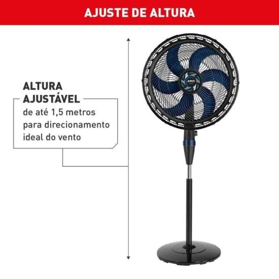 Ventilador de Coluna Arno Xtreme Force Breeze 50cm 6 Pás VB52 220V por 0,00 à vista no boleto/pix ou parcele em até 1x sem juros. Compre na loja Mundomax!