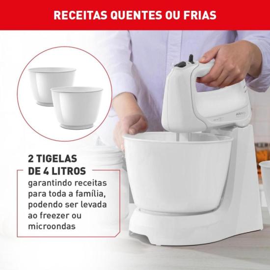 BAT 185W MINI CHEF ARNO 220V HM10 BR por 0,00 à vista no boleto/pix ou parcele em até 1x sem juros. Compre na loja Mundomax!