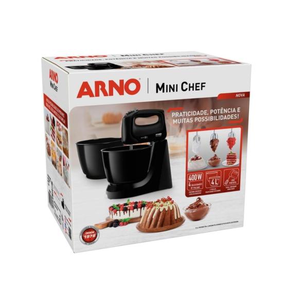 BAT 185W MINI CHEF ARNO 127V HM11 PT por 0,00 à vista no boleto/pix ou parcele em até 1x sem juros. Compre na loja Mundomax!