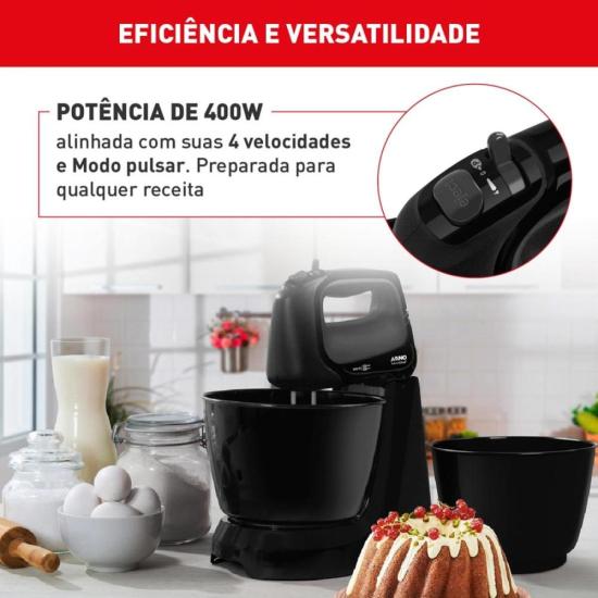 BAT 185W MINI CHEF ARNO 220V HM11 PT por 0,00 à vista no boleto/pix ou parcele em até 1x sem juros. Compre na loja Mundomax!