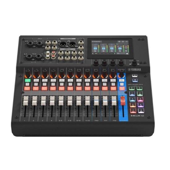 Mesa de Som Yamaha MGX12 12 Canais Preta por 6.999,00 à vista no boleto/pix ou parcele em até 12x sem juros. Compre na loja Mundomax!