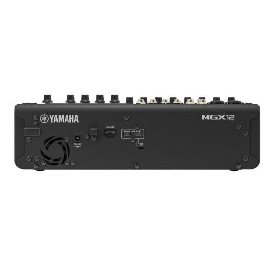 Mesa de Som Yamaha MGX12 12 Canais Preta por 6.999,00 à vista no boleto/pix ou parcele em até 12x sem juros. Compre na loja Mundomax!