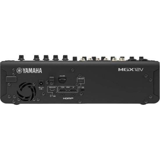 Mesa de Som Yamaha MGX12V 12 Canais HDMI Preta por 0,00 à vista no boleto/pix ou parcele em até 1x sem juros. Compre na loja Mundomax!