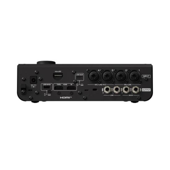 Interface de Áudio Yamaha URX44V Preta por 8.999,00 à vista no boleto/pix ou parcele em até 12x sem juros. Compre na loja Mundomax!
