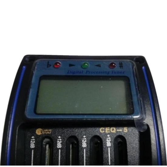 Pré Equalizador E Afinador Custom Sound CEQ 5 Para Violão Preto por 0,00 à vista no boleto/pix ou parcele em até 1x sem juros. Compre na loja Mundomax!