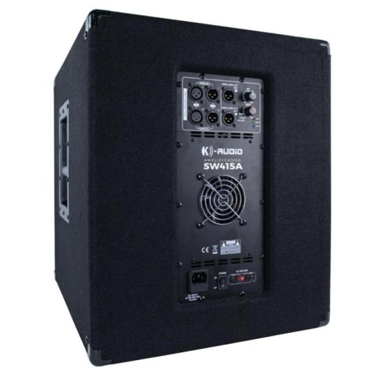 Subwoofer K-audio SW415A Ativo 15\" 400Wrms Preto por 3.299,00 à vista no boleto/pix ou parcele em até 12x sem juros. Compre na loja Mundomax!