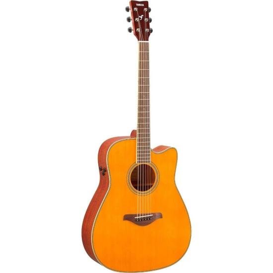 Violão Yamaha FGC-TA TransAcoustic Natural por 0,00 à vista no boleto/pix ou parcele em até 1x sem juros. Compre na loja Mundomax!