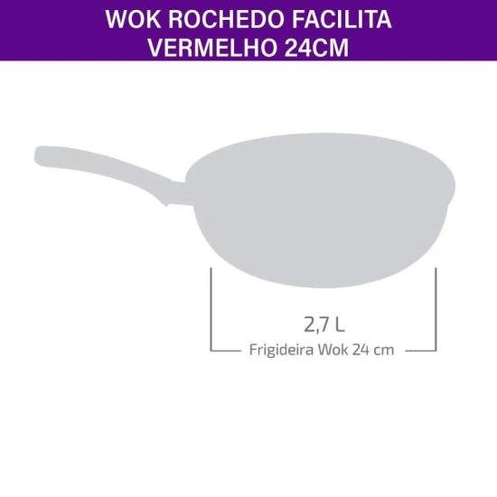 PAN WOK 24 ROCHEDO FACILITA WR24 VM por 0,00 à vista no boleto/pix ou parcele em até 1x sem juros. Compre na loja Mundomax!