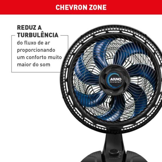 Ventilador de Mesa Arno X-TREME 7 40cm 150w VE70 127V por 329,00 à vista no boleto/pix ou parcele em até 10x sem juros. Compre na loja Mundomax!