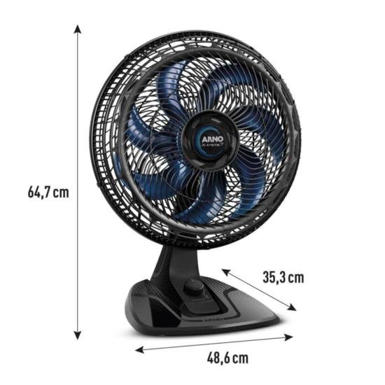 Ventilador de Mesa Arno X-TREME 7 40cm 150w VE70 127V por 329,00 à vista no boleto/pix ou parcele em até 10x sem juros. Compre na loja Mundomax!