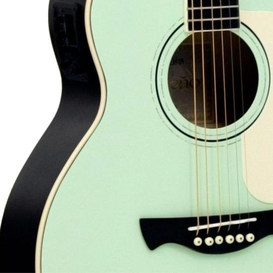 Violão Tagima Gs Mini Porteno Eletroacústico Non-Cutaway Aço Surf Green por 1.099,00 à vista no boleto/pix ou parcele em até 12x sem juros. Compre na loja Mundomax!