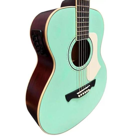 Violão Tagima Gs Mini Porteno Eletroacústico Non-Cutaway Aço Surf Green por 1.099,00 à vista no boleto/pix ou parcele em até 12x sem juros. Compre na loja Mundomax!