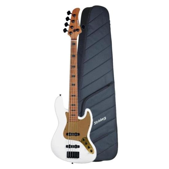 C BAIXO JAZZ BASS STRINBERG JBS155AD PW por 0,00 à vista no boleto/pix ou parcele em até 1x sem juros. Compre na loja Mundomax!