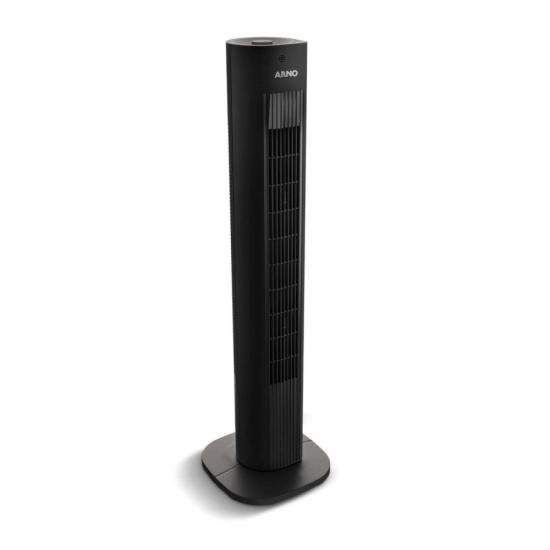 Ventilador de Torre Arno EOLE Essential Preto 127V por 0,00 à vista no boleto/pix ou parcele em até 1x sem juros. Compre na loja Mundomax!