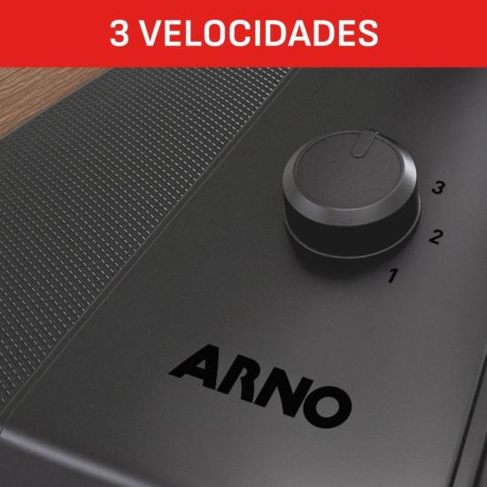 Ventilador de Mesa Arno Essential 6 Pás 40cm 140W Preto/Cinza 220V por 0,00 à vista no boleto/pix ou parcele em até 1x sem juros. Compre na loja Mundomax!