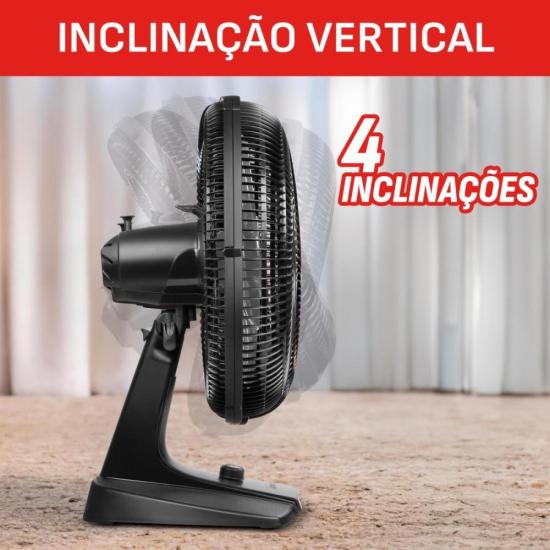 Ventilador de Mesa Arno Essential 6 Pás 40cm 140W Preto/Cinza 220V por 0,00 à vista no boleto/pix ou parcele em até 1x sem juros. Compre na loja Mundomax!