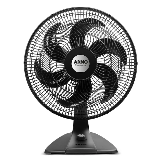 Ventilador de Mesa Arno Essential 6 Pás 40cm 140W Preto 220V (89103)