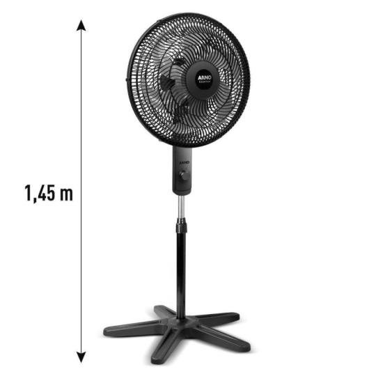 Ventilador de Coluna Arno Essential 6 Pás 40cm 140W Preto/Cinza 127V por 0,00 à vista no boleto/pix ou parcele em até 1x sem juros. Compre na loja Mundomax!