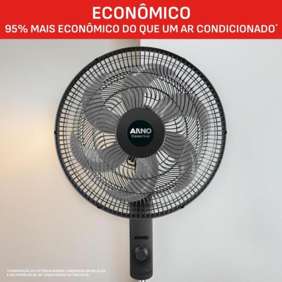 Ventilador de Coluna Arno Essential 6 Pás 40cm 140W Preto/Cinza 127V por 0,00 à vista no boleto/pix ou parcele em até 1x sem juros. Compre na loja Mundomax!