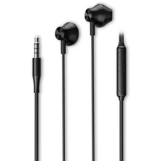 Fone de Ouvido Philips TAE1000 Com Microfone Preto (89108)