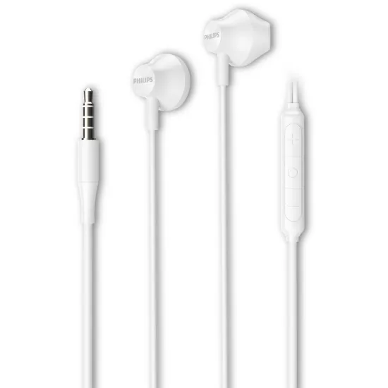 Fone de Ouvido Philips TAE1000 Com Microfone Branco (89109)