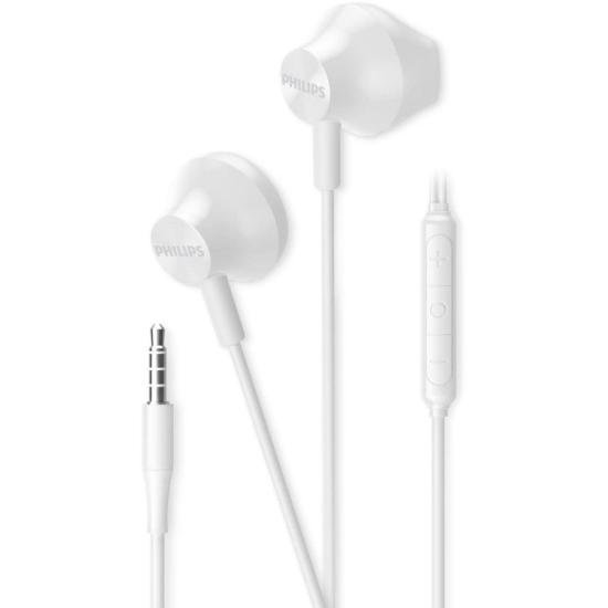 Fone de Ouvido Philips TAE1000 Com Microfone Branco por 0,00 à vista no boleto/pix ou parcele em até 1x sem juros. Compre na loja Mundomax!