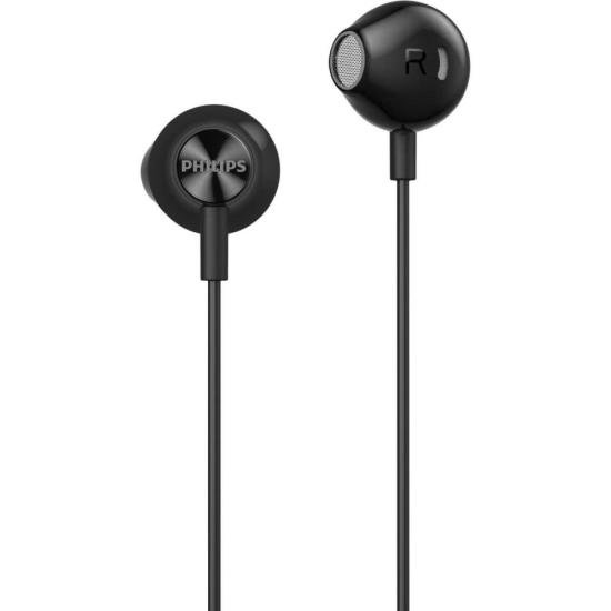 Fone de Ouvido Philips TAE2000 Tipo C Com Microfone Preto por 0,00 à vista no boleto/pix ou parcele em até 1x sem juros. Compre na loja Mundomax!